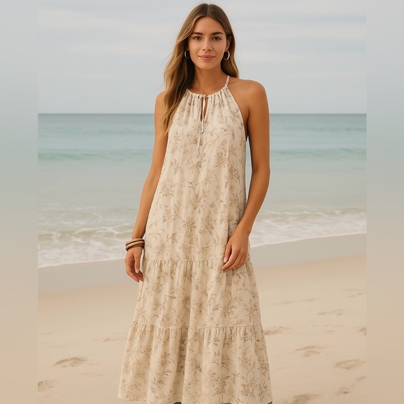 Beautiful Anthropologie Drew Naomi Tiered Maxi Dress - Picture 1 of 12